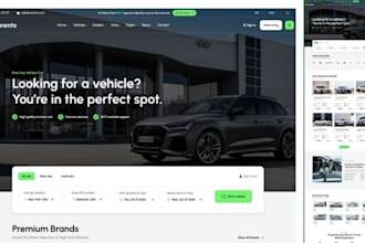 design car rental website chauffeur website limousine website wordpress website