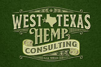 design premium a cannabis attract logo west texas hemp