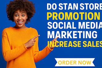 do stan store promotion via social media marketing to increase stan sales