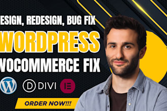 build custom wordpress site, wordpress website with divi, wp bakery page builder