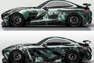 create van wrap design, car wrap design, truck wrap design