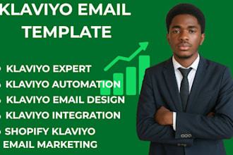 be your klaviyo expert for klaviyo email template and design, klaviyo automation