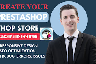 professionally setup your whop store, prestashop online store for your brand
