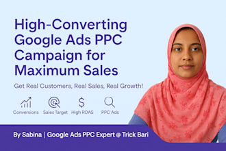 create conversion focused google PPC campaigns for sales ready audiences