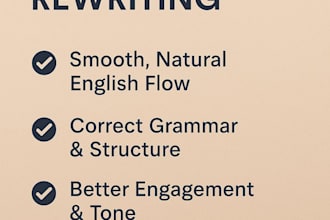 rewrite and improve any english content to sound natural
