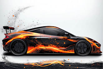 create van wrap design, car wrap design, truck wrap design