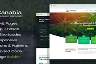 build cannabis, cbd, marijuana, vape, hemp, medical, weed ecommerce website