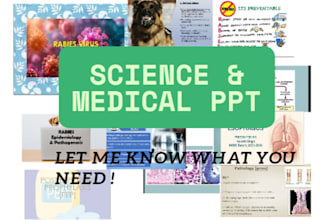 make presentation related to science and medical field