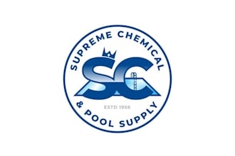 design fantastic swimming pool chemicals logo
