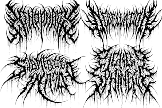 design your black, slamming, brutal, death metal logo