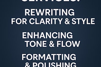 rewrite and polish your story or article