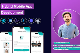develop high quality hybrid mobile apps for ios and android using react native