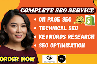 expertly optimize on page SEO technical your squarespace wordpress website