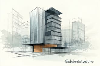 do a high quality architecture illustration