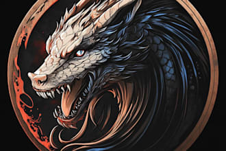 create logo designer anime, fantasy