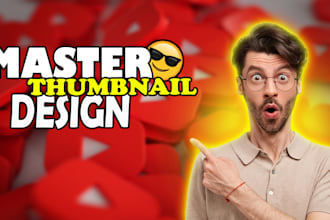 design attractive eye catchy youtube thumbnail