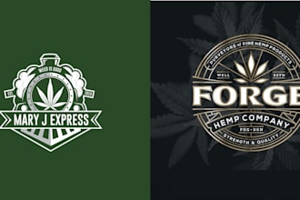 do cannabis weed marijuana hemp cbd oil logo