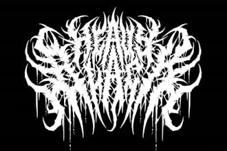 create a typeface logo for your metal hardcore punk or any band or brand