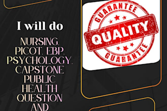 do nursing, picot, ebp, psychology, capstone public health question and projects