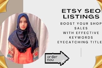 do etsy product listings title and tags to make your shop visible