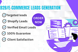 provide shopify ecommerce leads for small and medium ninche
