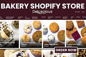 build bakery shopify store bakery website cake website bakery cookies store