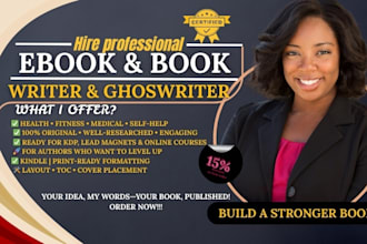 ghostwrite medical health and fitness ebook guide, as ebook ghost book writer
