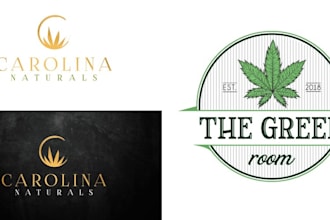 design modern cannabis cbd weed marijuana cannabis logo