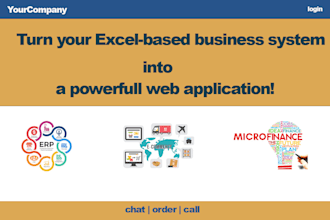 turn your excel based business management system into a powerful web application
