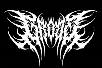 design grind, deathcore, death, heavy, and black metal logo