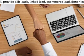 provide b2b leads, linked lead, ecommerce lead, donor leads