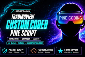 code your tradingview indicator or strategy in pine script