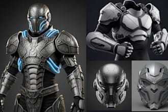 create custom 3d cosplay armor and wearable props for 3d printing