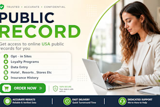 create public records account USA for you