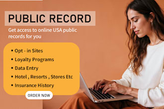 create public records account USA for you