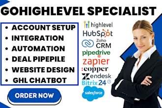 do gohighlevel hubspot bitrix24 zendesk zapier salesforce copper crm automation