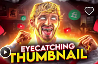 design an attractive and unique youtube thumbnails design
