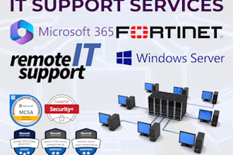 provide windows server, microsoft 365 and azure support