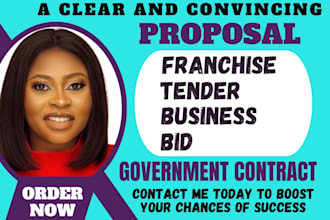 do franchise tender government contract business bid proposal writing