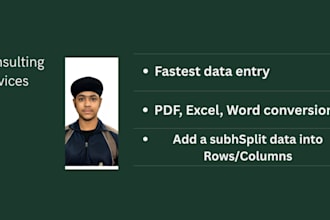 clean, format, merge, split excel data