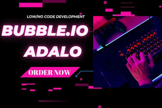develop bubble ai website, bubble saas, web app, bubble app, bubble mvp, adalo