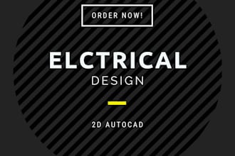 design 2d floor plans, electrical layouts, lighting plans in autocad
