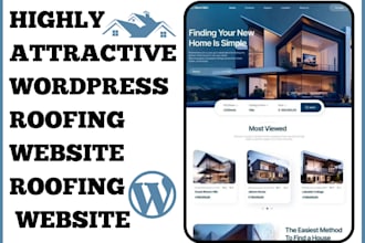 design a highly attractive roofing website plumber handyman construction