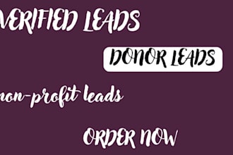 generate a verified and targeted donor database to boost your fundraising leads