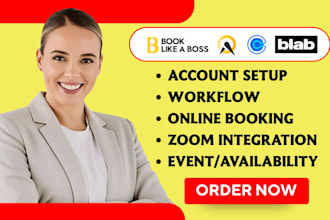 setup calendly, acuity scheduling, acuity, book like a boss blab booking website