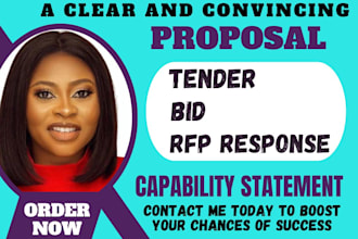 write rfp response tender government contract capability statement bid proposal