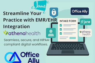 do jane app, jane emr, office ally, intake form, athena health, ehr expert hipaa
