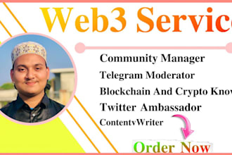 be your professional telegram moderator for your crypto project