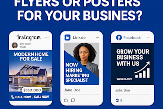 design eye catching social media posters in figma