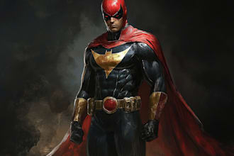 make you into superhero cartoon character
